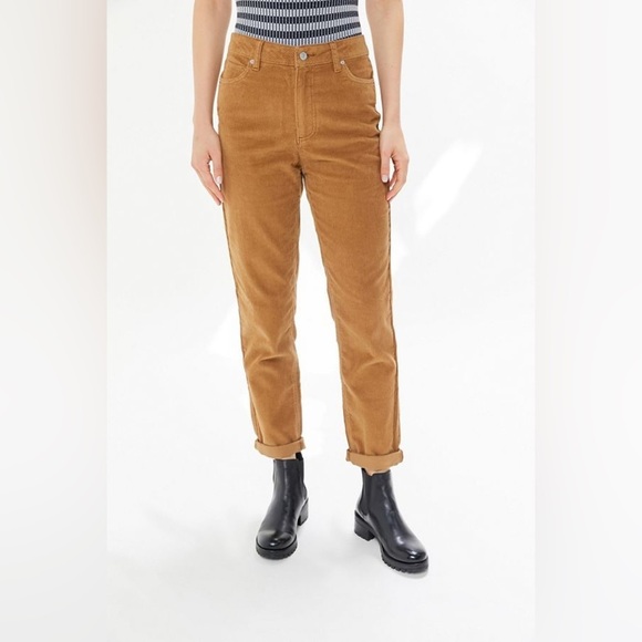 BDG Urban Outfitters Women’s Corduroy Mom Jeans Tan in Size 28 High-Rise Casual - Picture 1 of 11